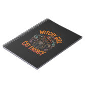Halloween-Katzen-Hexen-Vibes Notizblock (Linke Seite)