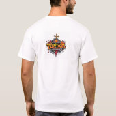 Halloween-Katzen-Horror-Kunst-Graffiti T-Shirt (Rückseite)