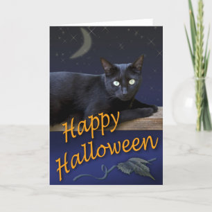Halloween-Katzen-Karte Karte