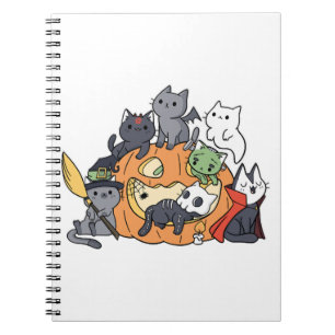 Halloween Katzen Kätzchen Notizblock