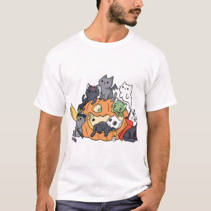 Halloween-Katzen Kätzchen T-Shirt