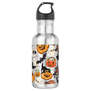Halloween-Katzen Lustige Party Edelstahlflasche