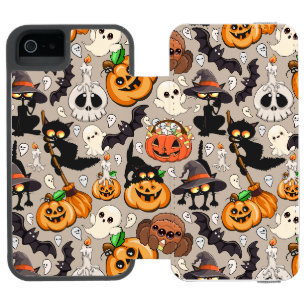 Halloween Katzen Lustige Party Incipio Watson™ iPhone 5 Geldbörsen Hülle