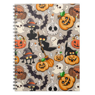 Halloween Katzen Lustige Party Notizblock