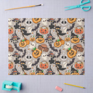 Halloween Katzen Lustige Party Seidenpapier