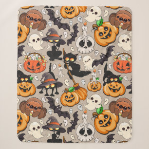 Halloween Katzen Lustige Party Sherpadecke