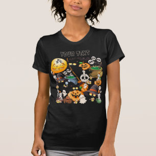 Halloween-Katzen Lustige Party T-Shirt