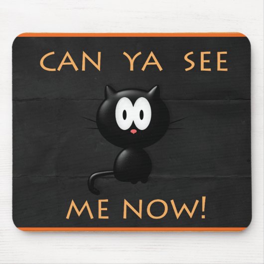 Halloween-Katzen-Mausunterlage! Mousepad (Vorne)