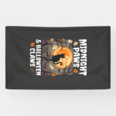 Halloween Katzen Mond Unfug Banner (Horizontal)