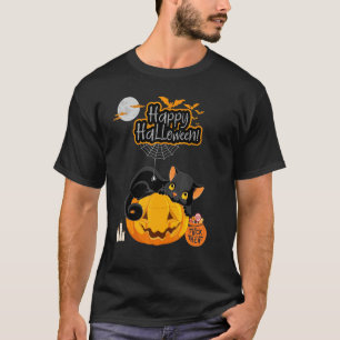 Halloween-Katzen-Monster-Trick-or-Treat-Kostüm-Par T-Shirt