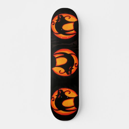 Halloween-Katzen-Skateboard Skateboard (Vorne)