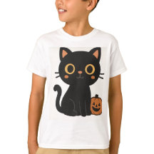 Halloween-Katzen-T-Shirt