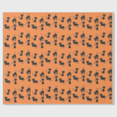 Halloween Katzen und Wrapping Paper Geschenkpapier (Flach)