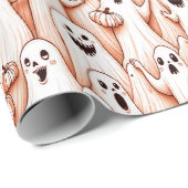 Halloween Katzen und Wrapping Paper Geschenkpapier (Rolleneckpunkt)