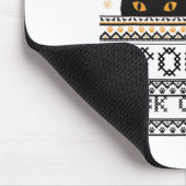 Halloween-Katzenaugen-Spooky-Trick oder Treat Tren Mousepad (Ecke)