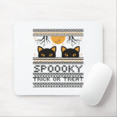 Halloween-Katzenaugen-Spooky-Trick oder Treat Tren Mousepad (Mit Mouse)