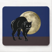 Halloween Katzenjammer auf Vollmondnacht Mousepad (Vorne)