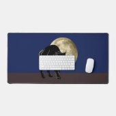 Halloween Katzenjammer auf Vollmondnacht Schreibtischunterlage (Tastatur & Maus)