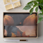 Halloween Katzenkatze in einer Hexenhutdekoupage Seidenpapier (Geschenk)