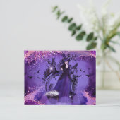 Halloween-Katzenkunst von Renee Lavoie Postkarte (Stehend Vorderseite)