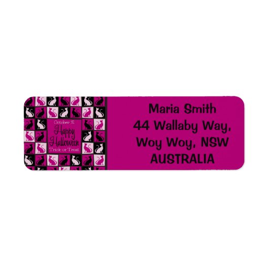 Halloween-Katzenmosaik (Vorne)