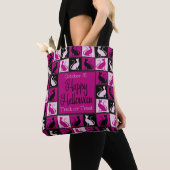 Halloween-Katzenmosaik Tasche (Von Nahem)