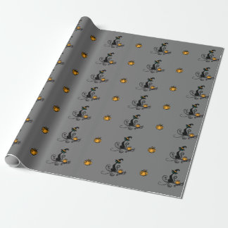 Halloween-Katzenpapier Geschenkpapier