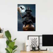 Halloween-Katzenposter Poster (Heimbüro)