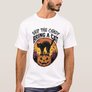 Halloween-Katzenshirt für Geschenk an Katzenliebha T-Shirt