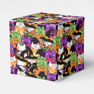 Halloween Kawaii Cat Pattern Geschenkschachtel