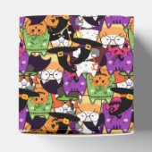 Halloween Kawaii Cat Pattern Geschenkschachtel (Oben)