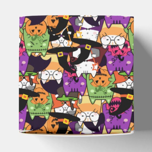Halloween Kawaii Cat Pattern Geschenkschachtel (Oben)