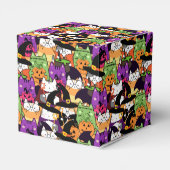 Halloween Kawaii Cat Pattern Geschenkschachtel (Rückseite)