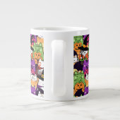 Halloween Kawaii Cat Pattern Jumbo-Tasse (Rückseite)