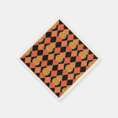 Halloween Kawaii Jack-o-Laterne-Raute Serviette (Ecke)