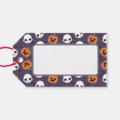 Halloween Kawaii Muster Geschenkanhänger (Rückseite Horizontal)
