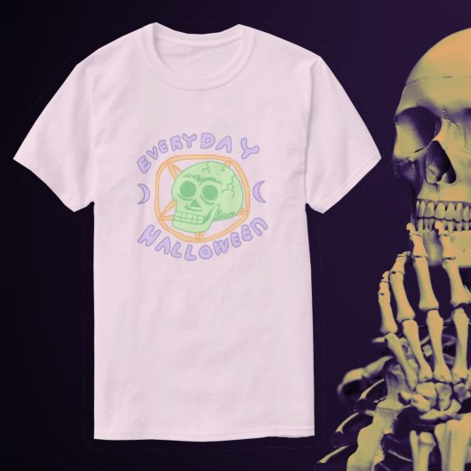 Halloween - Kawaii Pastel Goth Skull T-Shirt