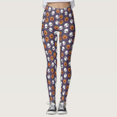 Halloween Kawaii Pattern Leggings (Vorderseite)