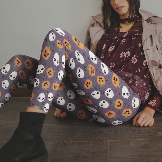 Halloween Kawaii Pattern Leggings