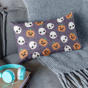Halloween Kawaii Pattern Lendenkissen