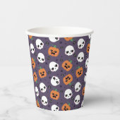 Halloween Kawaii Pattern Pappbecher (Vorderseite)
