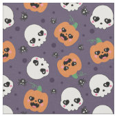 Halloween Kawaii Pattern Stoff (Nahaufnahme)