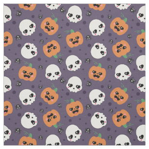 Halloween Kawaii Pattern Stoff
