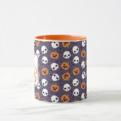 Halloween Kawaii Pattern Tasse (Zentrum)