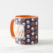 Halloween Kawaii Pattern Tasse (Vorderseite Links)