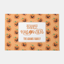 Halloween Kawaii Pumpkins Pattern Fußmatte