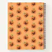 Halloween Kawaii Pumpkins Pattern Notizblock (Rückseite)