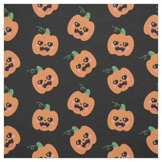 Halloween Kawaii Pumpkins Pattern Stoff (Muster)