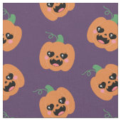 Halloween Kawaii Pumpkins Pattern Stoff (Nahaufnahme)