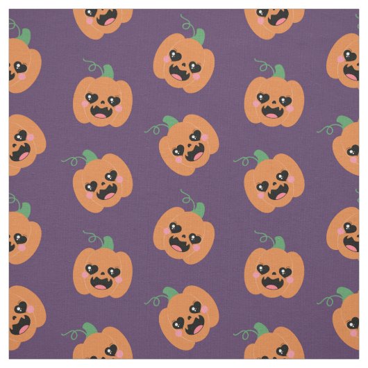 Halloween Kawaii Pumpkins Pattern Stoff (Muster)